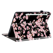 For Samsung Galaxy Tab S9 / S9 FE Crystal Texture Painted Leather Tablet Case(Plum Bossom)