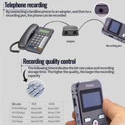 JNN X26 Mini Portable Voice Recorder with OLED Screen, Memory:8GB(Metal Gray)