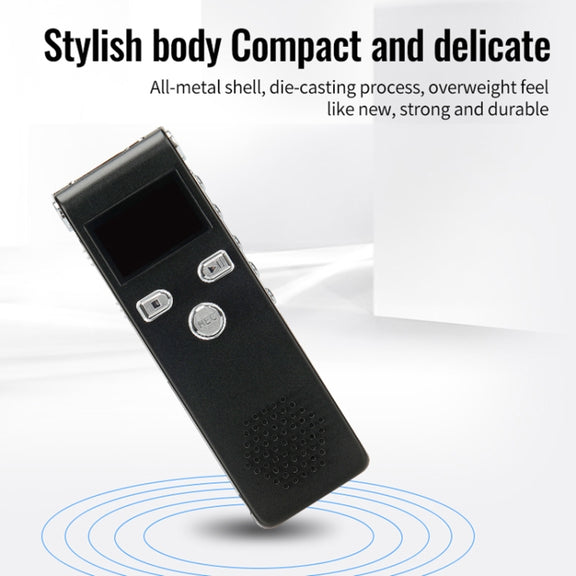 JNN X18 Mini Smart HD Noise Cancelling Voice Recorder, Memory:8GB(Black)