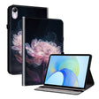 For Honor Pad X8 Pro / X9 2023 Crystal Texture Painted Leather Tablet Case(Purple Peony) - Honor by PMC TechLife | Online Shopping South Africa | PMC TechLife | Buy Now Pay Later Mobicred