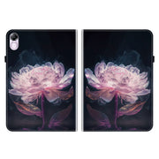 For Honor Pad X8 Pro / X9 2023 Crystal Texture Painted Leather Tablet Case(Purple Peony)