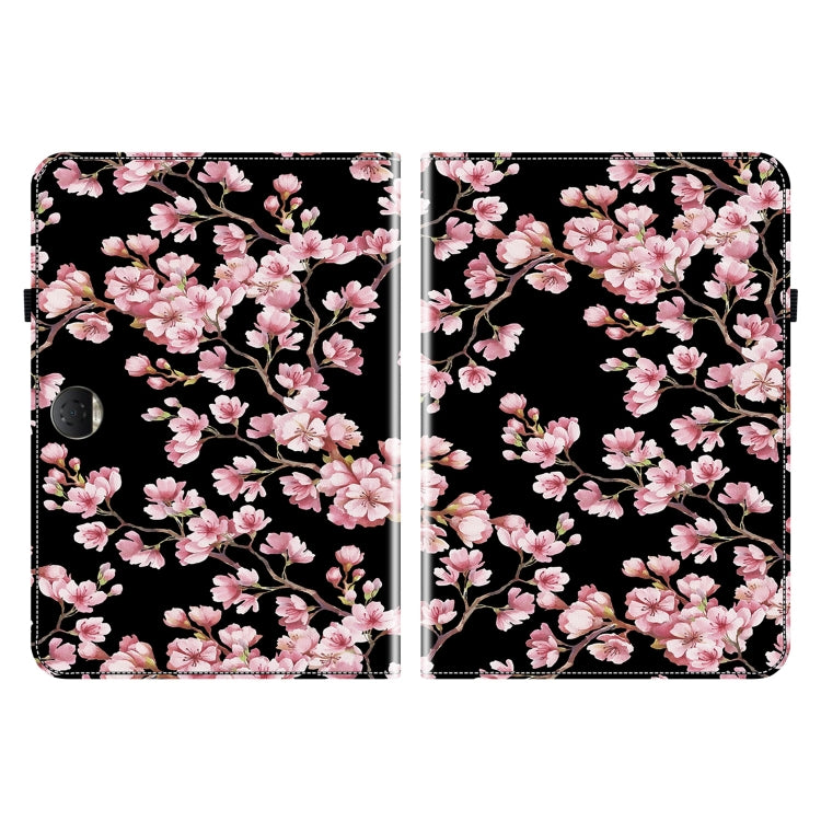 For Honor Pad 9 12.1 Crystal Texture Painted Leather Tablet Case(Plum Bossom)