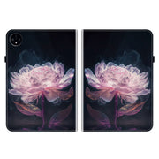 For Huawei MatePad Pro 11 2022 Crystal Texture Painted Leather Smart Tablet Case(Purple Peony)