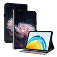 For Huawei MatePad SE 10.4 Crystal Texture Painted Leather Smart Tablet Case(Purple Peony) - Huawei by PMC TechLife | Online Shopping South Africa | PMC TechLife | Buy Now Pay Later Mobicred