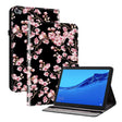 For Huawei MediaPad M5 Lite 10 / C5 10.1 Crystal Texture Painted Leather Smart Tablet Case(Plum Bossom) - Huawei by PMC TechLife | Online Shopping South Africa | PMC TechLife | Buy Now Pay Later Mobicred