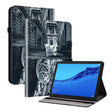 For Huawei MediaPad M5 Lite 10 / C5 10.1 Crystal Texture Painted Leather Smart Tablet Case(Cat Reflection Tiger) - Huawei by PMC TechLife | Online Shopping South Africa | PMC TechLife | Buy Now Pay Later Mobicred