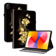 For Huawei MatePad SE 11 2024 Crystal Texture Painted Leather Smart Tablet Case(Gold Butterfly Rose) - Huawei by PMC TechLife | Online Shopping South Africa | PMC TechLife | Buy Now Pay Later Mobicred