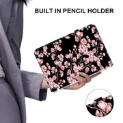 For OPPO Pad Air Crystal Texture Painted Leather Tablet Case(Plum Bossom)