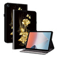 For OPPO Pad Air Crystal Texture Painted Leather Tablet Case(Gold Butterfly Rose) - OPPO by PMC TechLife | Online Shopping South Africa | PMC TechLife | Buy Now Pay Later Mobicred