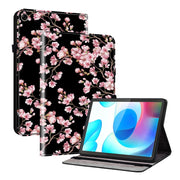 For Realme Pad 10.4 Crystal Texture Painted Leather Tablet Case(Plum Bossom)