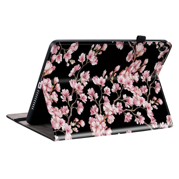 For Realme Pad 10.4 Crystal Texture Painted Leather Tablet Case(Plum Bossom)