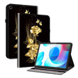 For Realme Pad 10.4 Crystal Texture Painted Leather Tablet Case(Gold Butterfly Rose) - Realme by PMC TechLife | Online Shopping South Africa | PMC TechLife | Buy Now Pay Later Mobicred