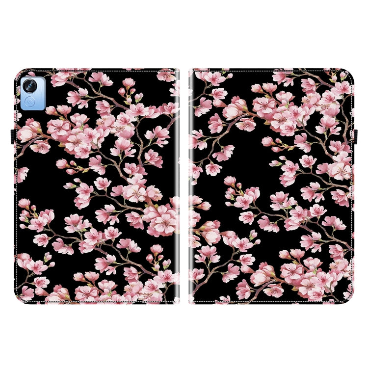 For Realme Pad X Crystal Texture Painted Leather Tablet Case(Plum Bossom)