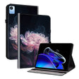 For Realme Pad X Crystal Texture Painted Leather Tablet Case(Purple Peony) - Realme by PMC TechLife | Online Shopping South Africa | PMC TechLife | Buy Now Pay Later Mobicred