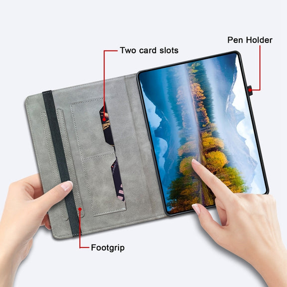 For Realme Pad X Crystal Texture Painted Leather Tablet Case(Gold Butterfly Rose)