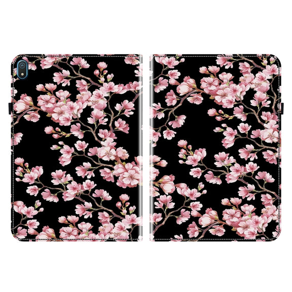 For Nokia T20 10.4 2021 Crystal Texture Painted Leather Tablet Case(Plum Bossom)