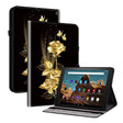 For Amazon Fire HD 10 2019/2017 Crystal Texture Painted Leather Smart Tablet Case(Gold Butterfly Rose) - Amazon by PMC TechLife | Online Shopping South Africa | PMC TechLife | Buy Now Pay Later Mobicred