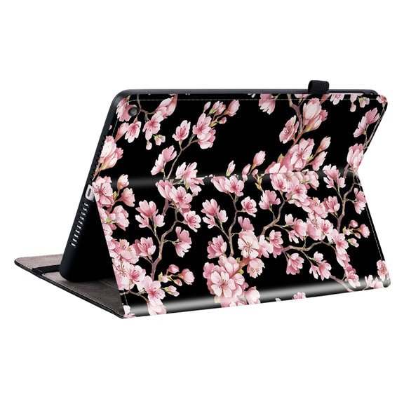 For Amazon Fire HD10 / HD10 Plus 2021 Crystal Texture Painted Leather Smart Tablet Case(Plum Bossom)