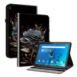 For Lenovo Tab M10 X605 / M10 HD X505 Crystal Texture Painted Leather Tablet Case(Black Rose) - Lenovo by PMC TechLife | Online Shopping South Africa | PMC TechLife | Buy Now Pay Later Mobicred