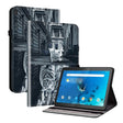 For Lenovo Tab M10 X605 / M10 HD X505 Crystal Texture Painted Leather Tablet Case(Cat Reflection Tiger) - Lenovo by PMC TechLife | Online Shopping South Africa | PMC TechLife | Buy Now Pay Later Mobicred