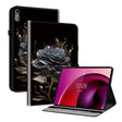 For Lenovo Tab M10 5G 2023 Crystal Texture Painted Leather Tablet Case(Black Rose) - Lenovo by PMC TechLife | Online Shopping South Africa | PMC TechLife | Buy Now Pay Later Mobicred