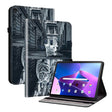 For Lenovo Tab M10 Plus HD 10.6 3rd Gen Crystal Texture Painted Leather Tablet Case(Cat Reflection Tiger) - Lenovo by PMC TechLife | Online Shopping South Africa | PMC TechLife | Buy Now Pay Later Mobicred