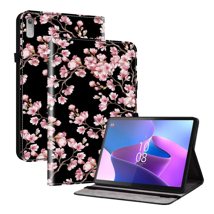 For Lenovo Tab P11 Gen 2 11.5 Crystal Texture Painted Leather Tablet Case(Plum Bossom)
