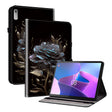 For Lenovo Tab P11 Gen 2 11.5 Crystal Texture Painted Leather Tablet Case(Black Rose) - Lenovo by PMC TechLife | Online Shopping South Africa | PMC TechLife | Buy Now Pay Later Mobicred