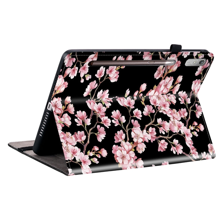 For Lenovo Tab P11 Pro Gen 2 11.2 Crystal Texture Painted Leather Tablet Case(Plum Bossom)