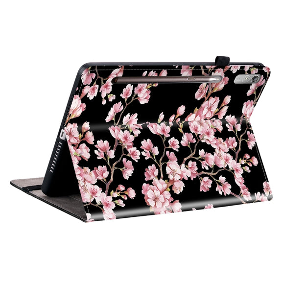 For Lenovo Tab P11 Pro Gen 2 11.2 Crystal Texture Painted Leather Tablet Case(Plum Bossom)