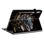 For Lenovo Tab P11 Pro Gen 2 11.2 Crystal Texture Painted Leather Tablet Case(Black Rose)