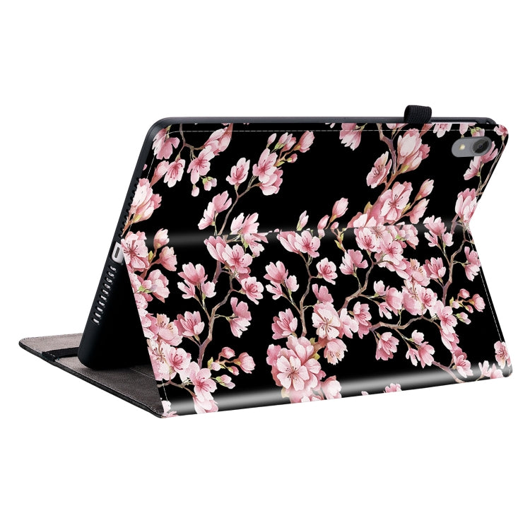 For Lenovo Tab P11 / Xiaoxin Pad Plus Crystal Texture Painted Leather Tablet Case(Plum Bossom)