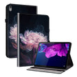 For Lenovo Tab P11 / Xiaoxin Pad Plus Crystal Texture Painted Leather Tablet Case(Purple Peony) - Lenovo by PMC TechLife | Online Shopping South Africa | PMC TechLife | Buy Now Pay Later Mobicred