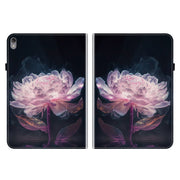 For Lenovo Tab P11 / Xiaoxin Pad Plus Crystal Texture Painted Leather Tablet Case(Purple Peony)