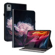 For Lenovo Tab K11 Plus Crystal Texture Painted Leather Tablet Case(Purple Peony) - Lenovo by PMC TechLife | Online Shopping South Africa | PMC TechLife | Buy Now Pay Later Mobicred