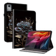 For Lenovo Tab K11 Plus Crystal Texture Painted Leather Tablet Case(Black Rose) - Lenovo by PMC TechLife | Online Shopping South Africa | PMC TechLife | Buy Now Pay Later Mobicred