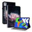For Lenovo Tab P12 12.7 2025 Crystal Texture Painted Leather Tablet Case(Purple Peony) - Lenovo by PMC TechLife | Online Shopping South Africa | PMC TechLife | Buy Now Pay Later Mobicred