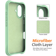 For iPhone 16 Wave Texture MagSafe Magnetic Liquid Silicone Phone Case(Green)
