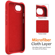 For iPhone 16e Wave Texture MagSafe Magnetic Liquid Silicone Phone Case(Red)