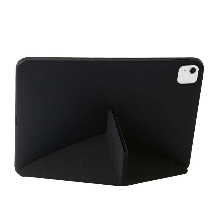 For iPad Air 11 2024 TPU Deformation Flip Leather Tablet Case with Holder(Black)