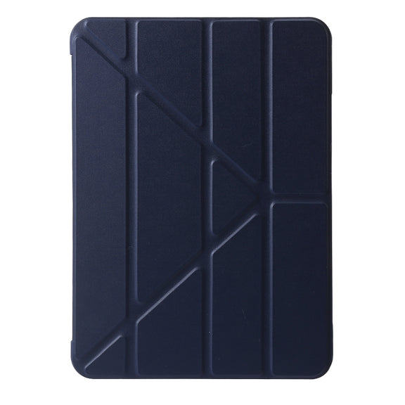 For iPad Air 11 2024 TPU Deformation Flip Leather Tablet Case with Holder(Dark Blue)
