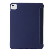 For iPad Air 11 2024 TPU Deformation Flip Leather Tablet Case with Holder(Dark Blue)