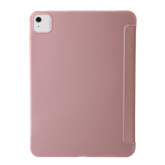 For iPad Air 11 2025 / 2024 TPU Deformation Flip Leather Tablet Case with Holder(Rose Gold)