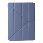 For iPad Air 11 2024 TPU Deformation Flip Leather Tablet Case with Holder(Purple)
