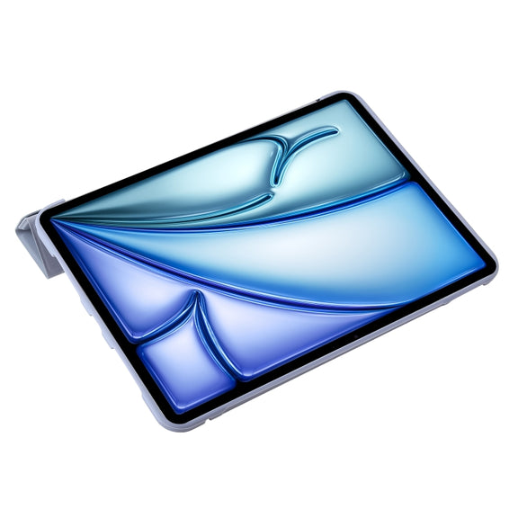 For iPad Air 11 2024 TPU Deformation Flip Leather Tablet Case with Holder(Purple)