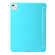 For iPad Air 11 2024 TPU Deformation Flip Leather Tablet Case with Holder(Mint Blue)