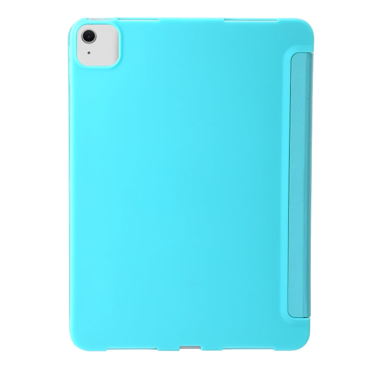 For iPad Air 11 2024 TPU Deformation Flip Leather Tablet Case with Holder(Mint Blue)