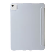 For iPad Air 11 2025 / 2024 TPU Deformation Flip Leather Tablet Case with Holder(Grey)