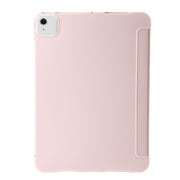 For iPad Air 11 2024 TPU Deformation Flip Leather Tablet Case with Holder(Light Pink)