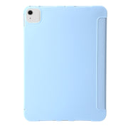 For iPad Air 11 2024 TPU Deformation Flip Leather Tablet Case with Holder(Sky Blue)